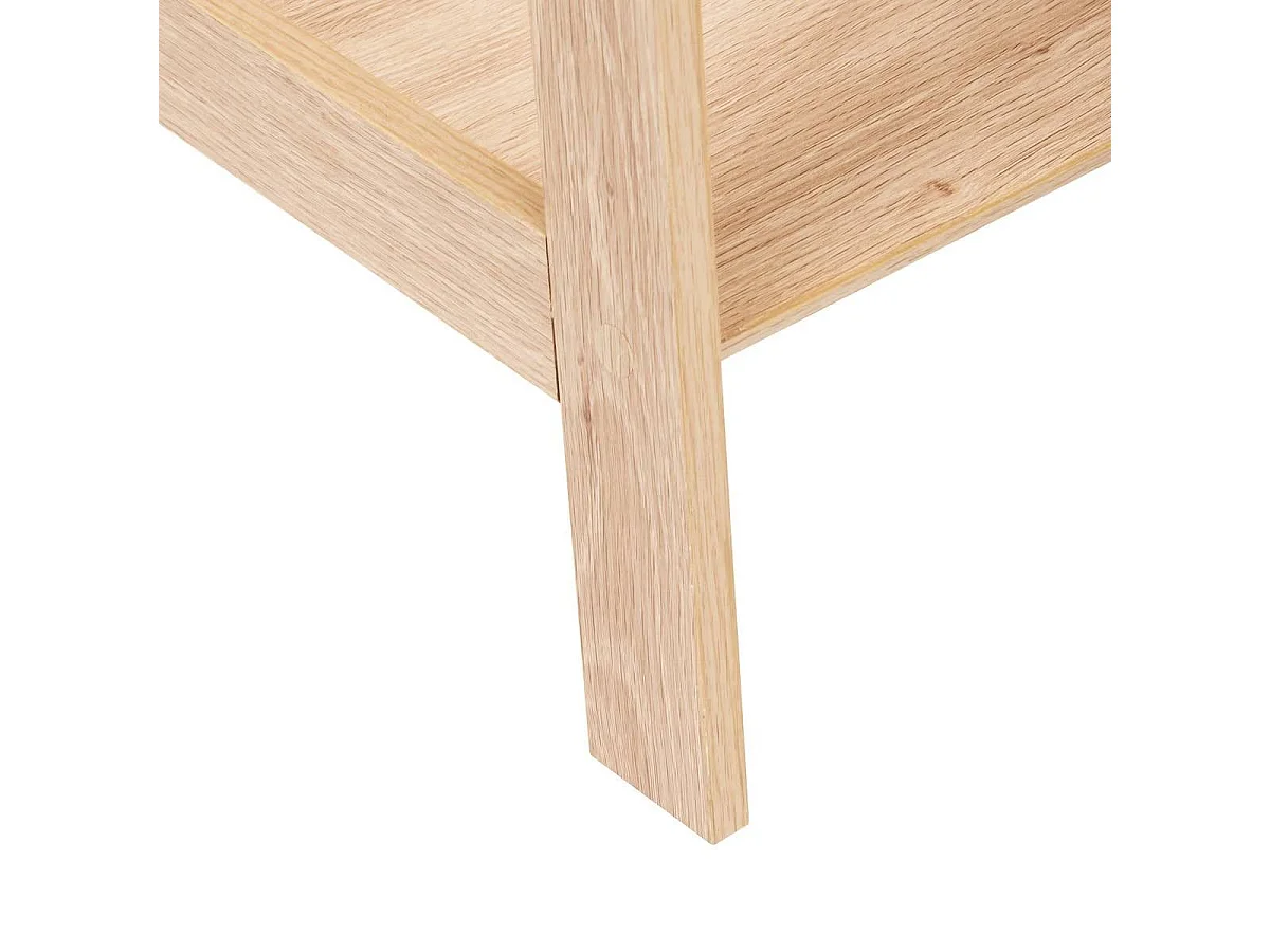 Etagère 4 niveaux coloris effet bois naturel - Longueur 76 x largeur 43 x Hauteur 146 cm