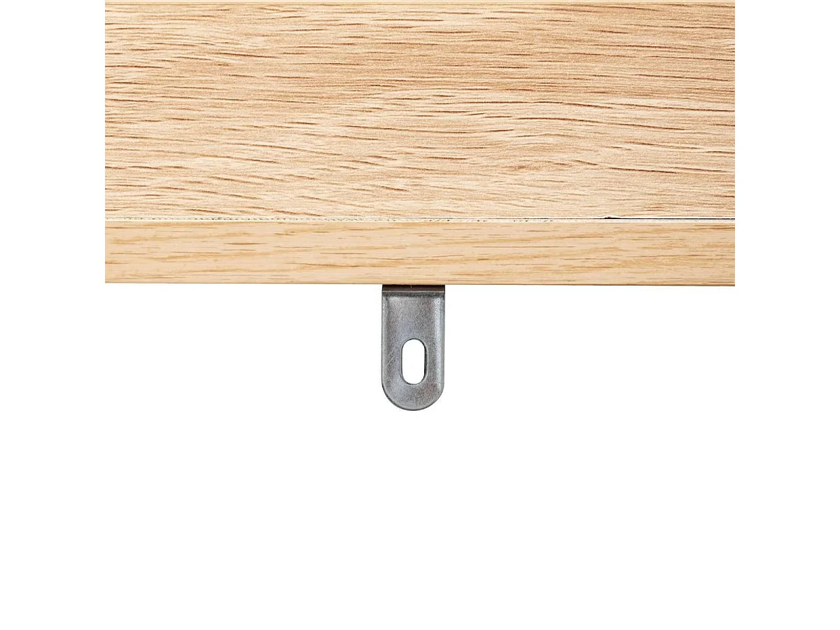 Etagère 4 niveaux coloris effet bois naturel - Longueur 76 x largeur 43 x Hauteur 146 cm