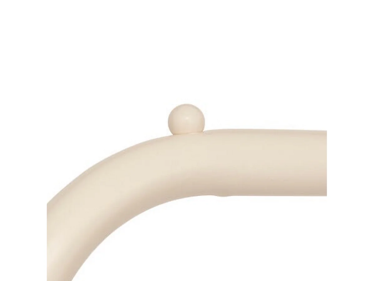 Portant à vêtements, 2 étagères, coloris argile - Longueur 45 x largeur 31 x Hauteur 164 cm