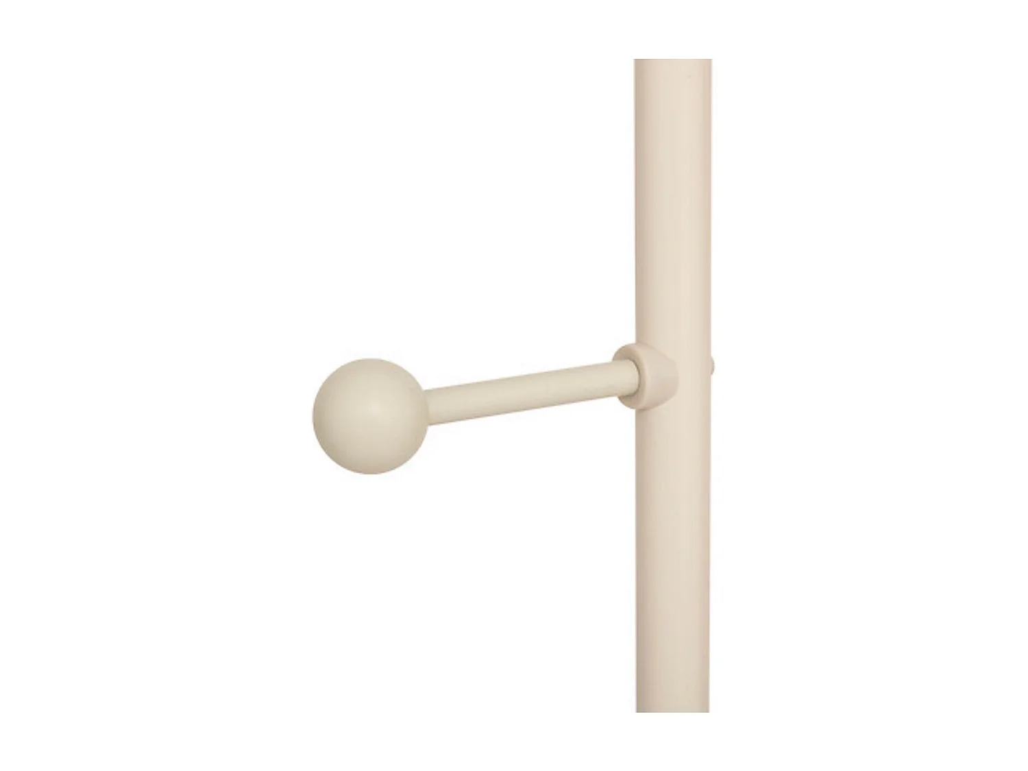 Portant à vêtements, 2 étagères, coloris argile - Longueur 45 x largeur 31 x Hauteur 164 cm