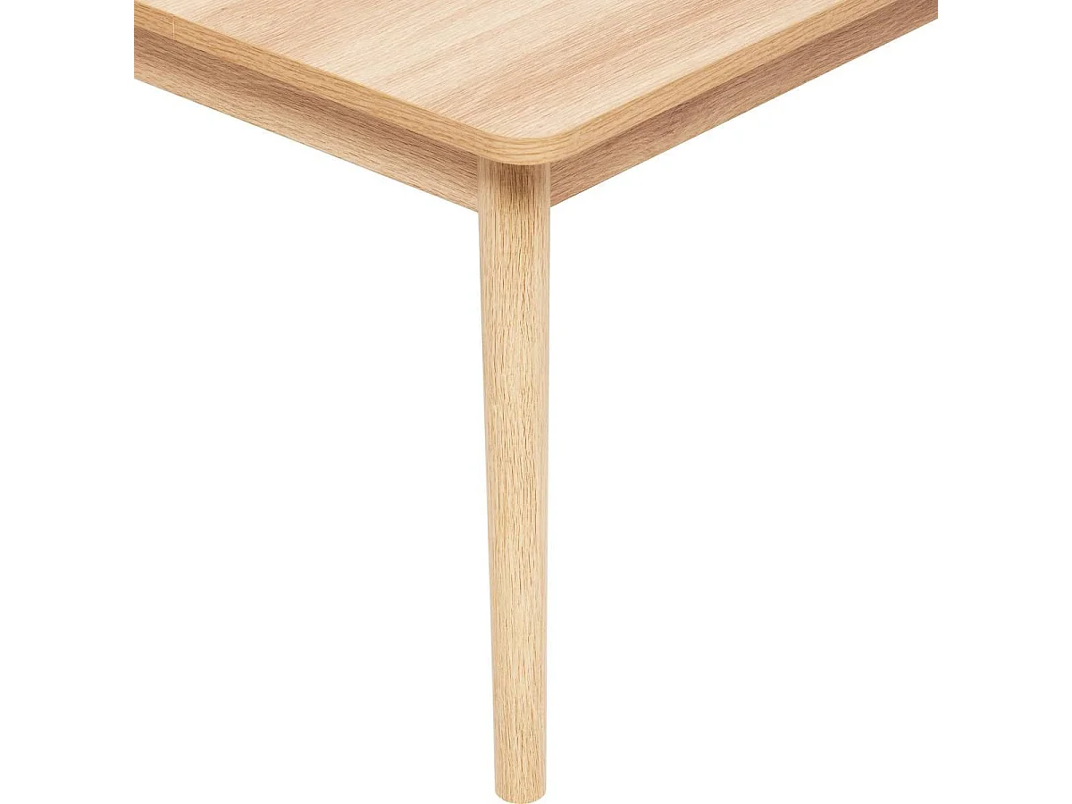 Table basse rectangulaire coloris effet bois naturel - Longueur 78 x largeur 58 x Hauteur 42 cm