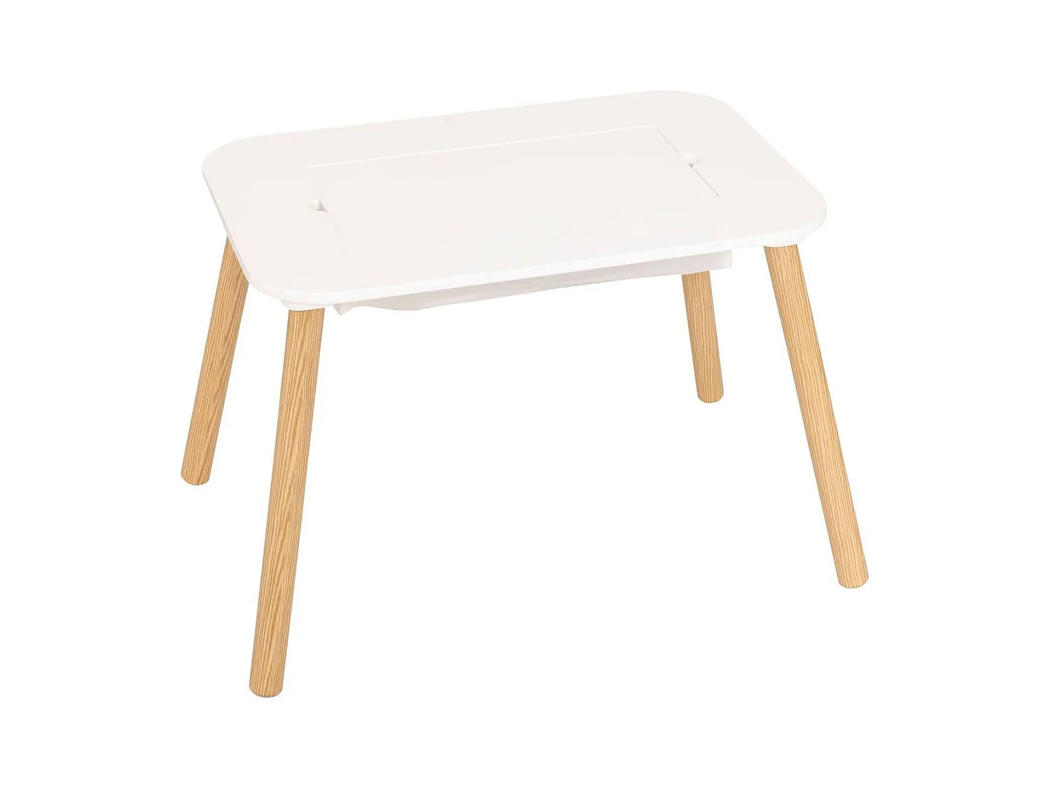 Table de jeu enfant avec plateau réversible - Longueur 68,5 x largeur 46,5 x Hauteur 43 cm