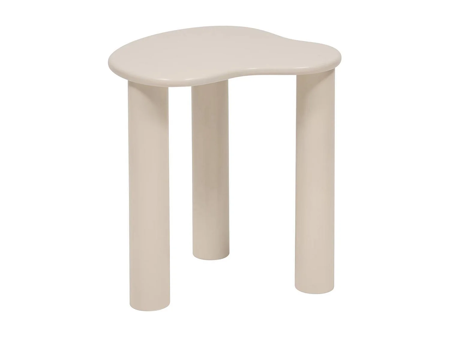 Lot de 2 tables gigognes,tables à café coloris ivoire