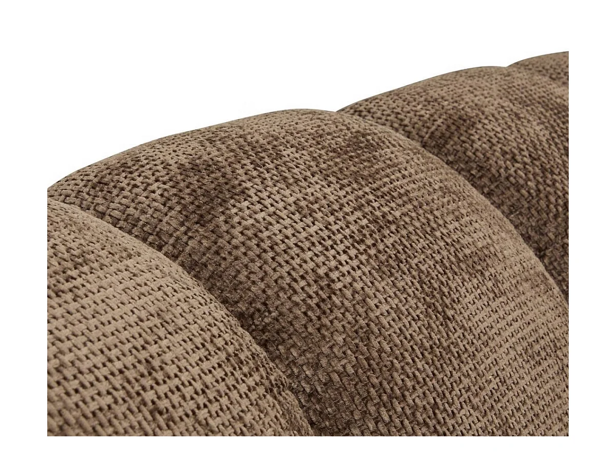 Canapé 3 places Sofa Fauteuil coloris marron - Longueur 212 x Profondeur 97 x Hauteur 76 cm