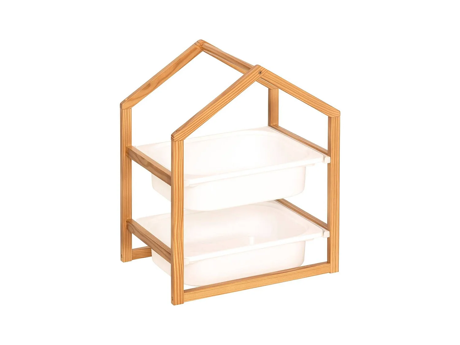 Meuble de rangement pour enfant avec 2 bacs - Longueur 43 x largeur 30 x Hauteur 54,5 cm