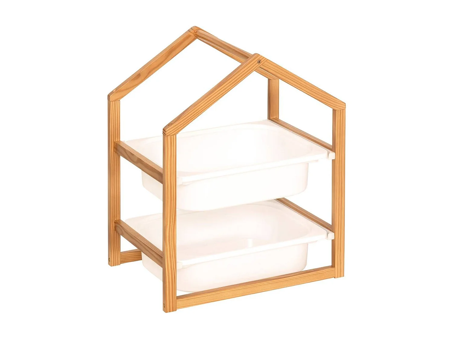 Meuble de rangement pour enfant avec 2 bacs - Longueur 43 x largeur 30 x Hauteur 54,5 cm