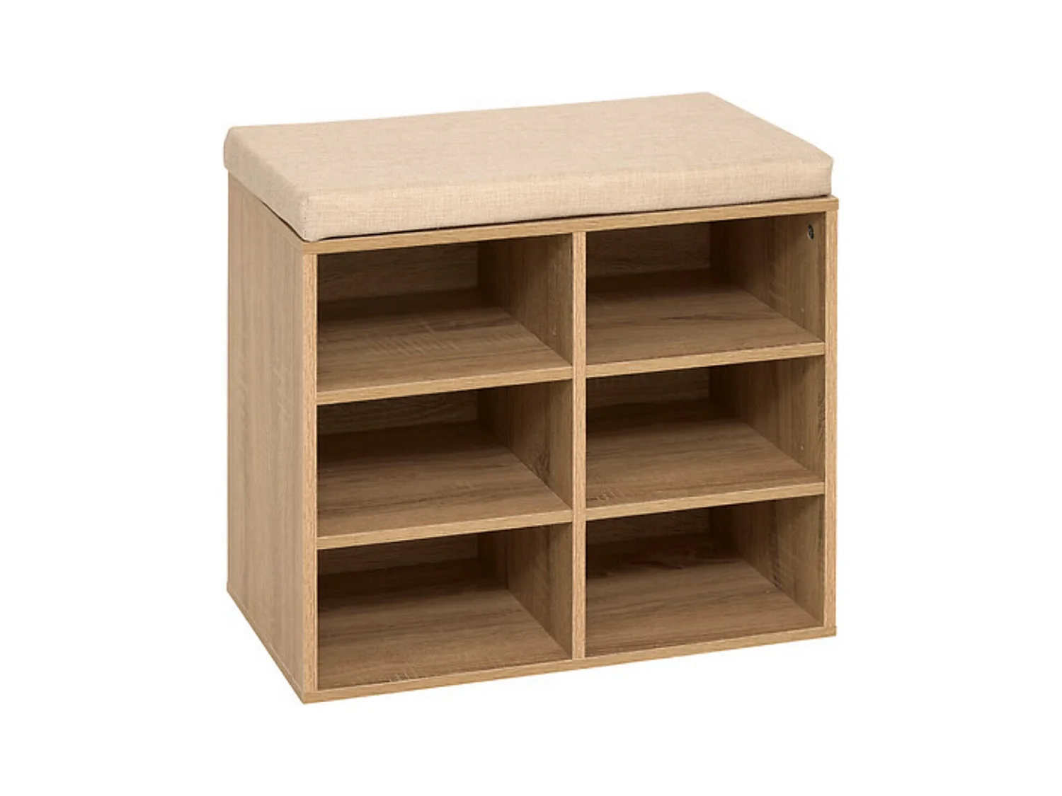 Banc range chaussures 6 paires - Longueur 51,5 x Profondeur 29,5 x Hauteur 48,5 cm