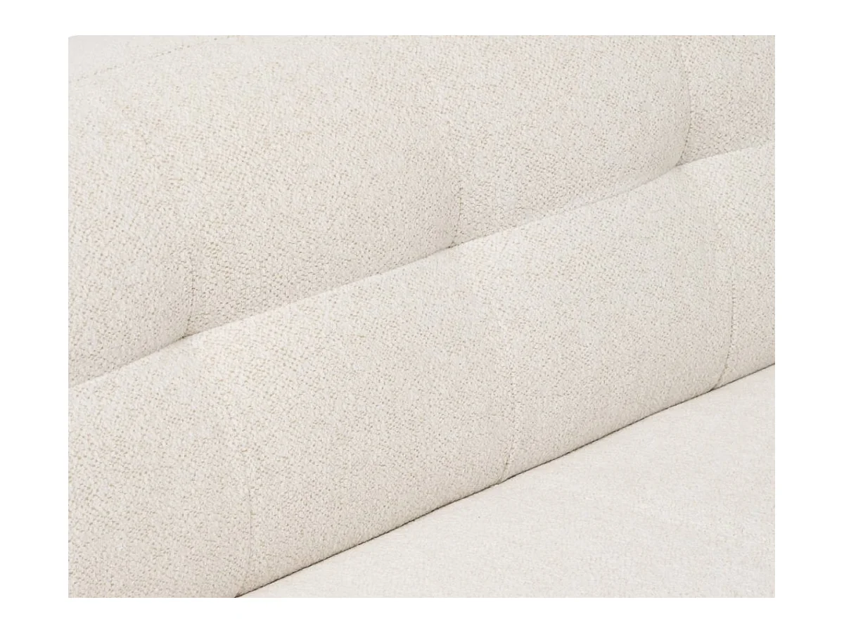 Canapé 3 places Sofa Fauteuil coloris ivoire - Longueur 203 x Profondeur 90 x Hauteur 71 cm