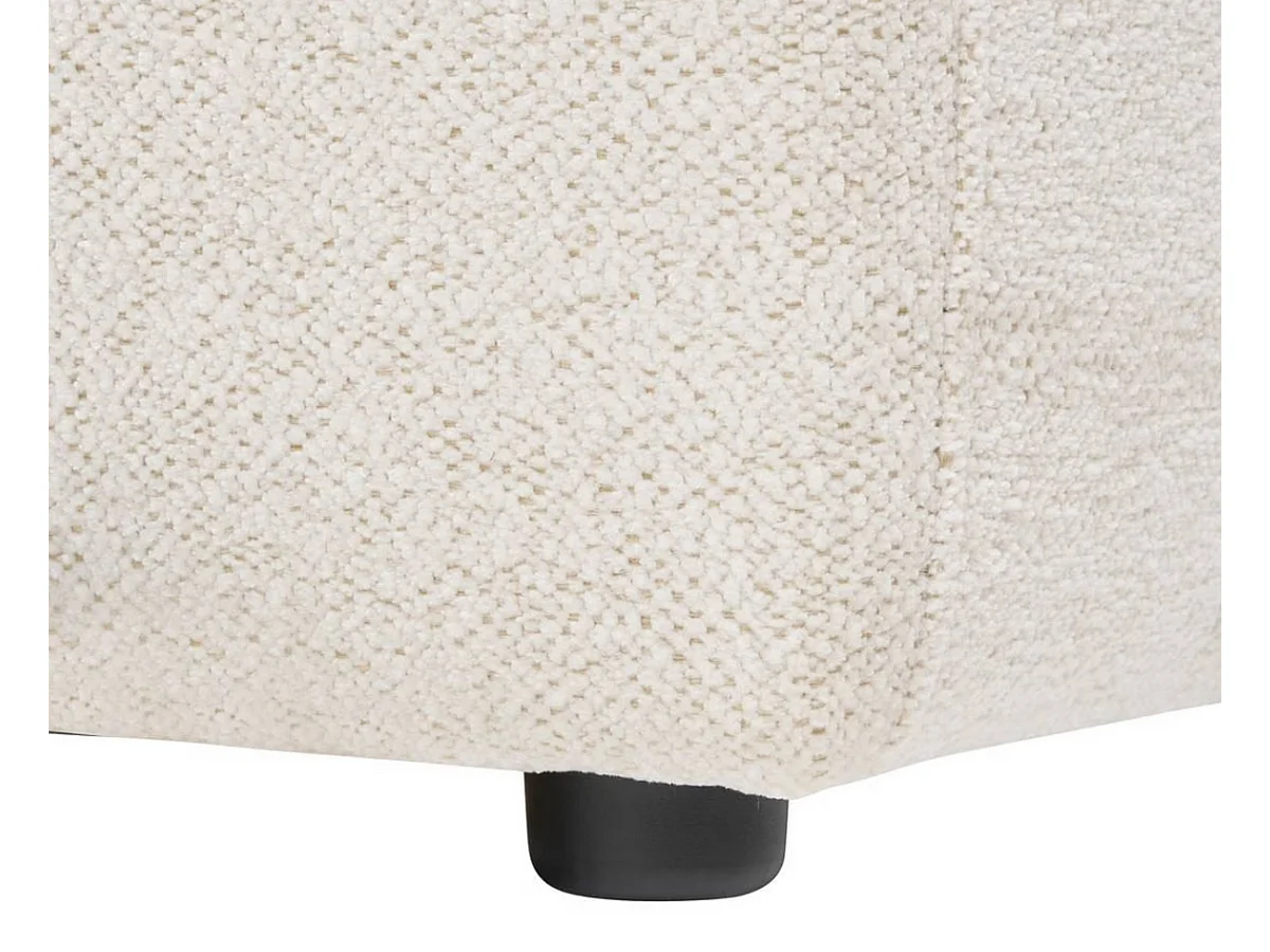 Canapé 3 places Sofa Fauteuil coloris ivoire - Longueur 203 x Profondeur 90 x Hauteur 71 cm