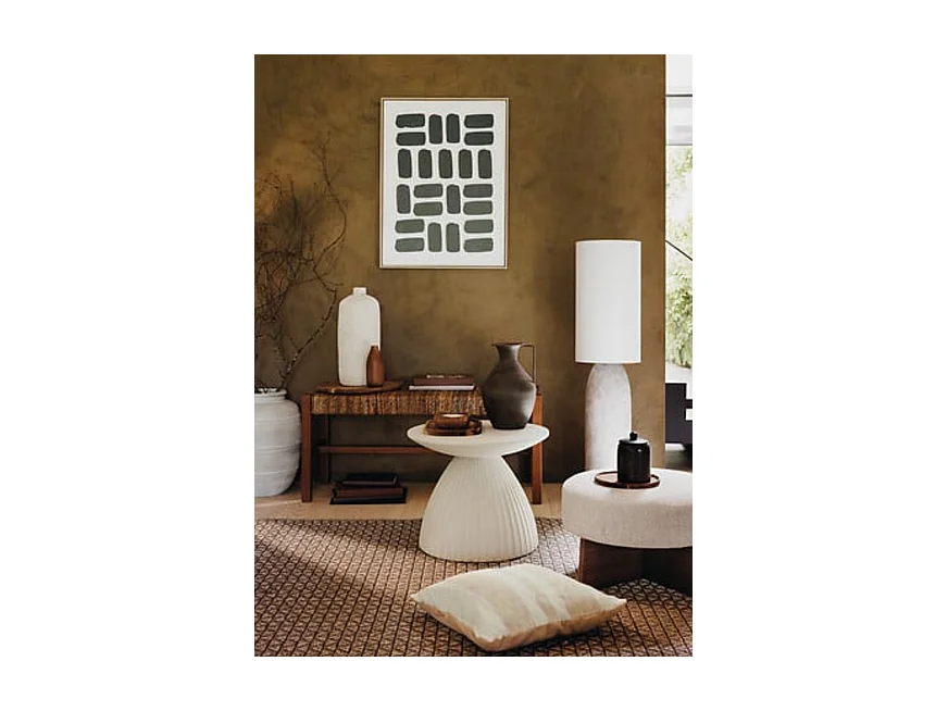 Banc bout de lit en paille tressé et structure en bois - Longueur 102 x Profondeur 38 x Hauteur 46 cm