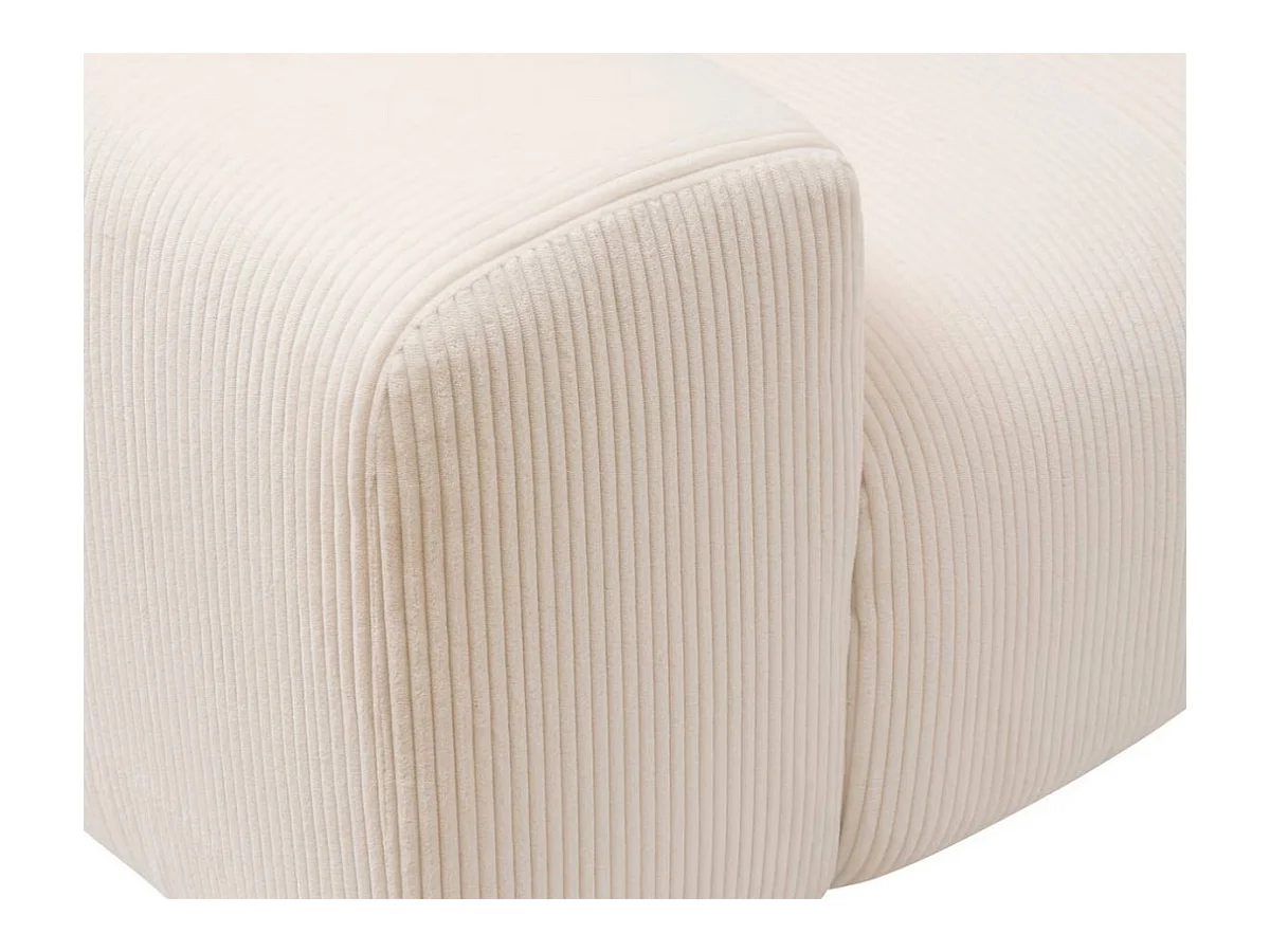 Canapé 3 places Sofa Fauteuil coloris ivoire - Longueur 212 x Profondeur 97 x Hauteur 76 cm