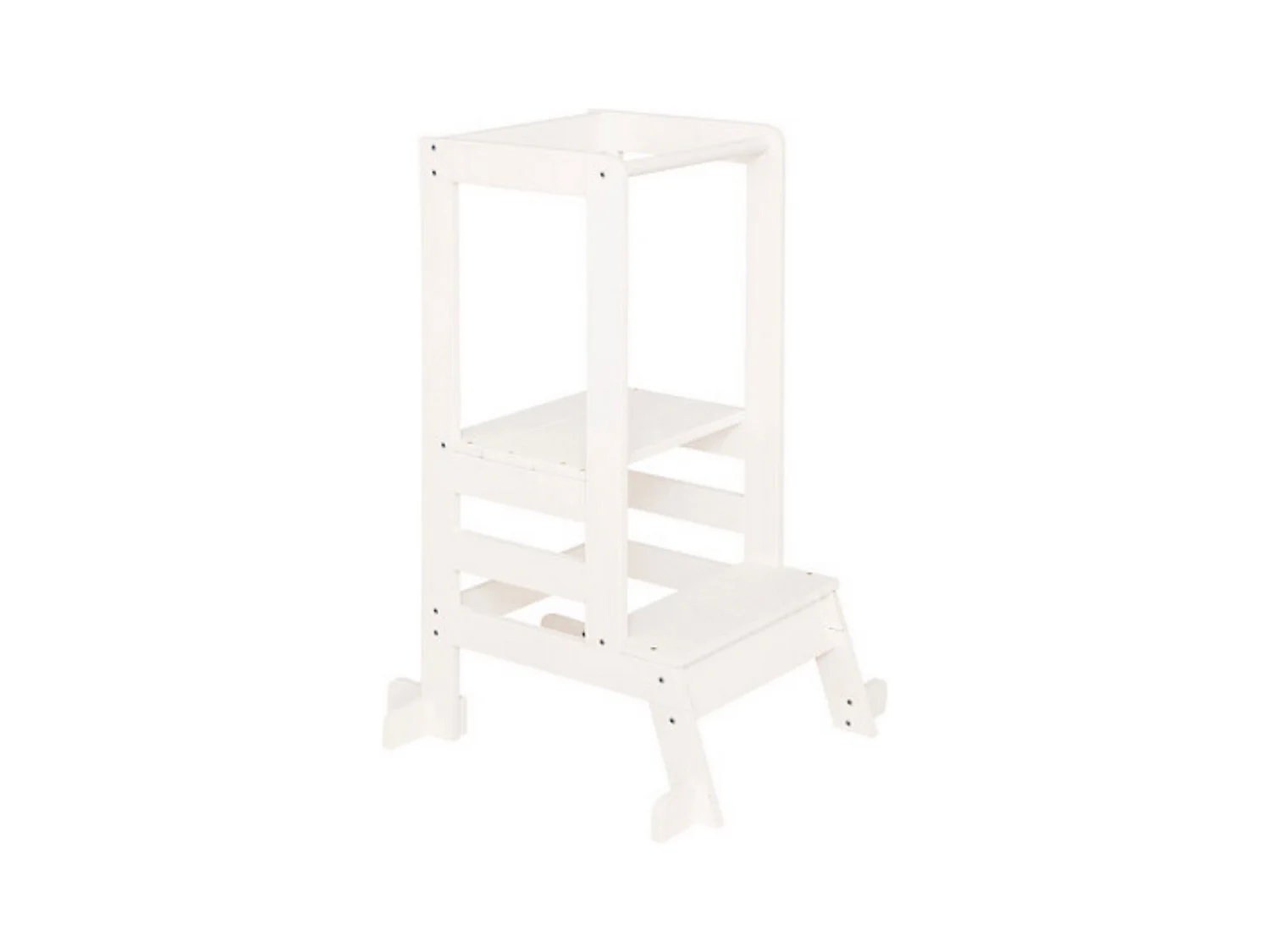 Tour d'apprentissage pour enfant Tour d'observation coloris blanc -Longueur 59,5 x Profondeur 53,5 x Hauteur 90 cm