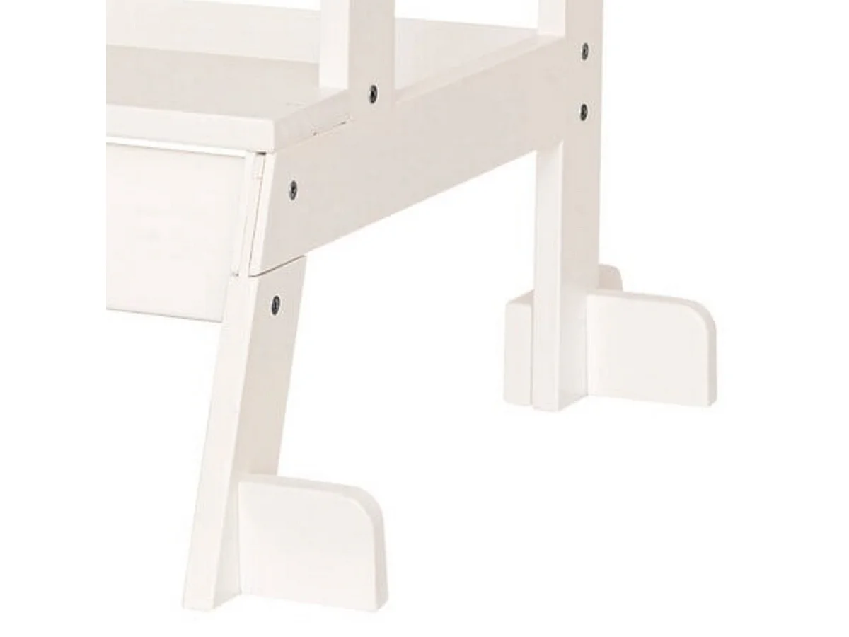 Tour d'apprentissage pour enfant Tour d'observation coloris blanc -Longueur 59,5 x Profondeur 53,5 x Hauteur 90 cm