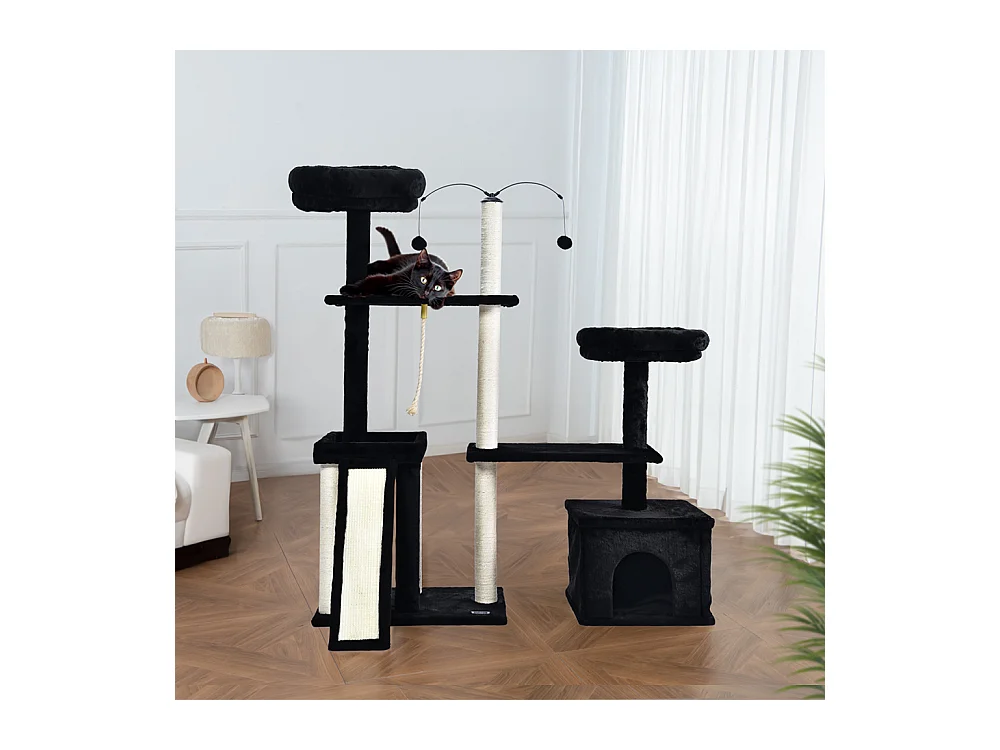 Home Deluxe Arbre à chat JAX Noir