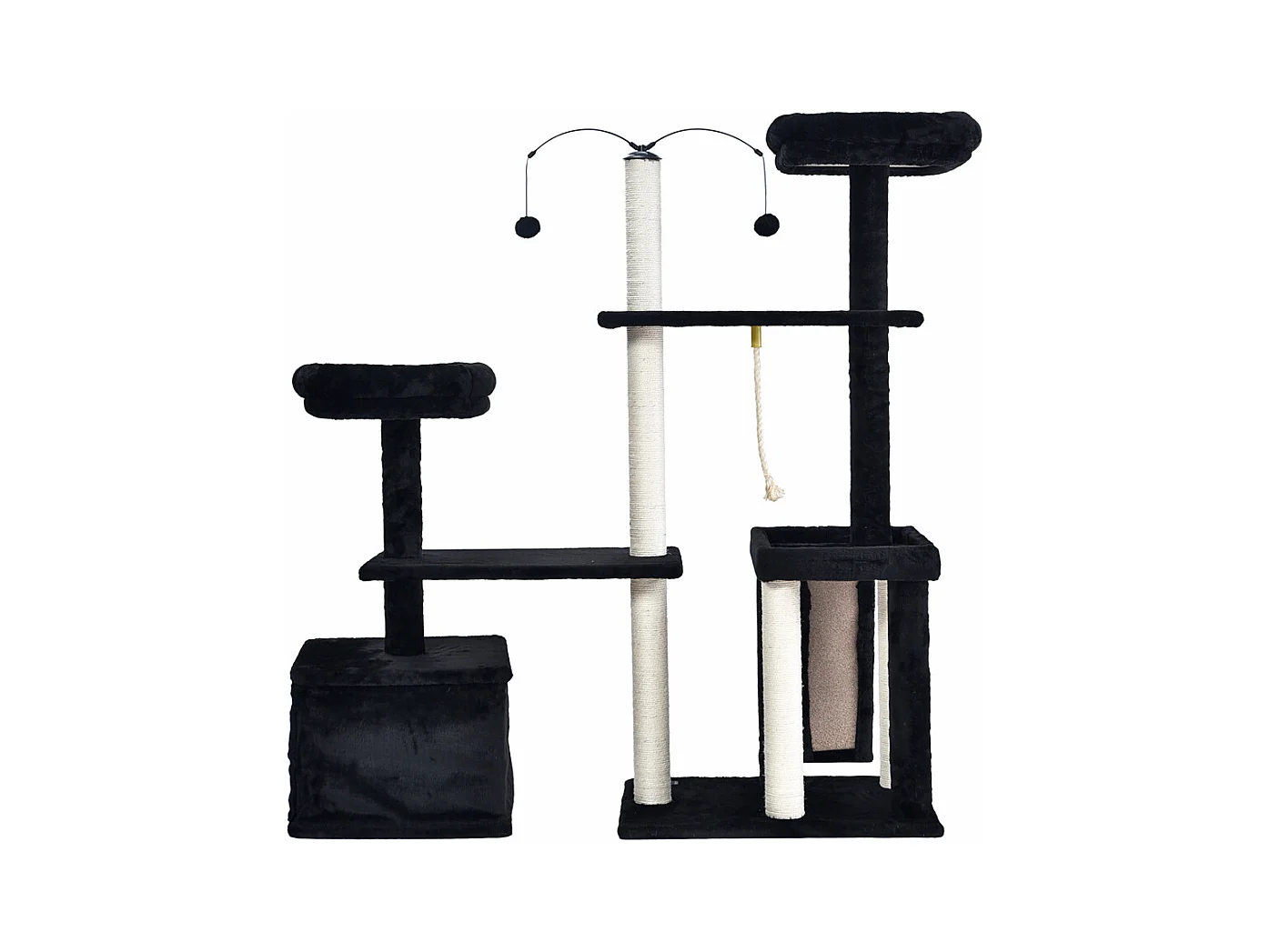 Home Deluxe Arbre à chat JAX Noir