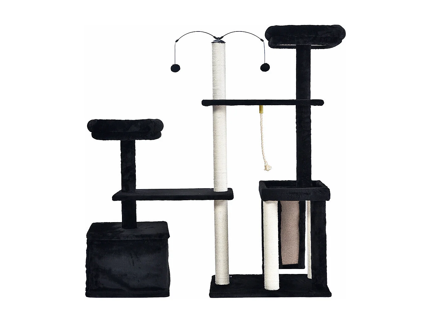 Home Deluxe Arbre à chat JAX Noir