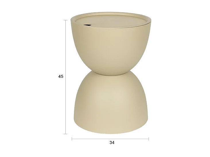 Table d'appoint avec rangement outdoor indoor Mara