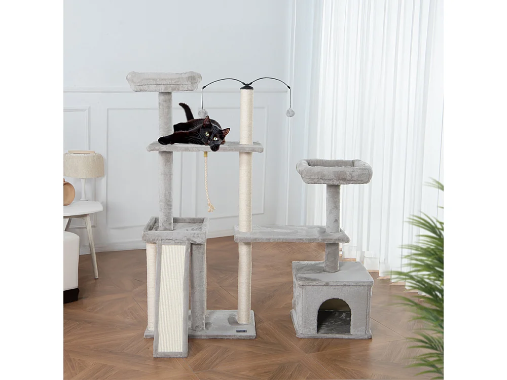Home Deluxe Arbre à chat JAX Gris
