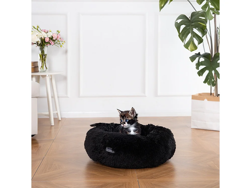 Home Deluxe Lit pour animaux domestiques MUFFIN Noir L