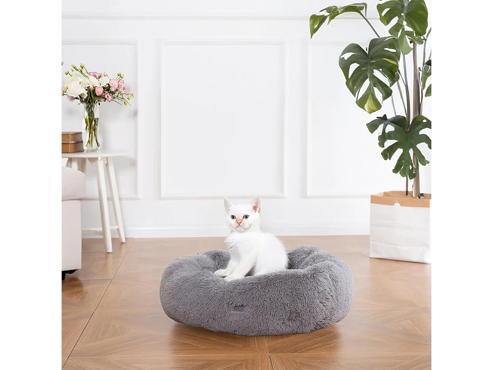 Home Deluxe Lit pour animaux domestiques MUFFIN Gris L