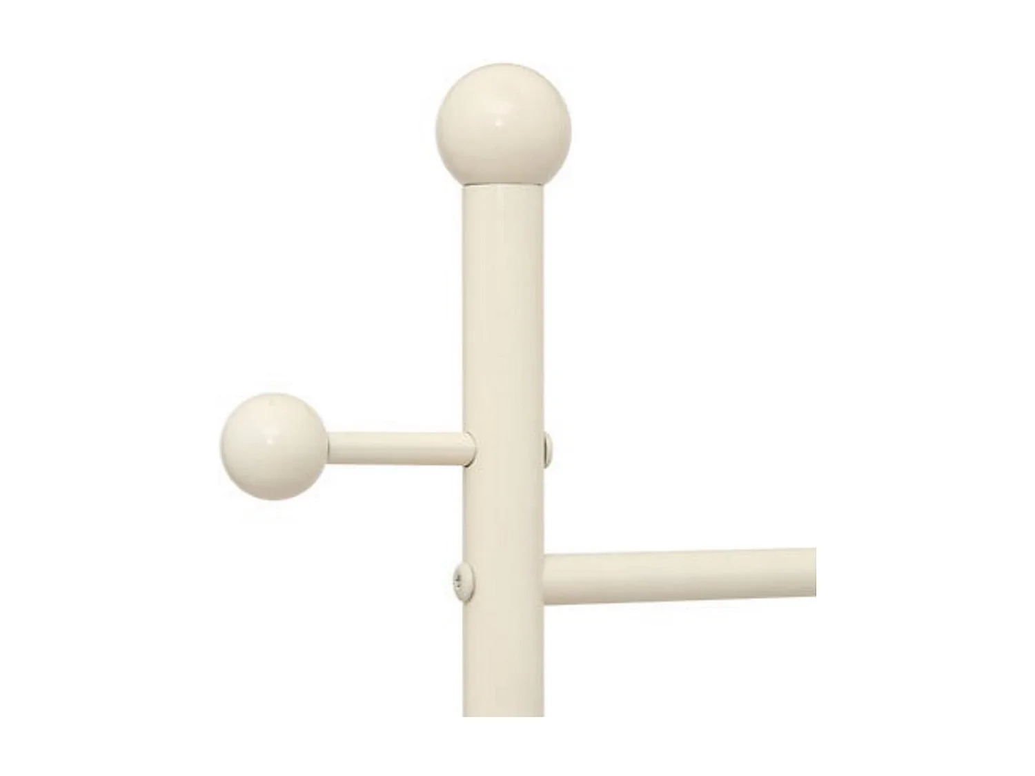 Porte manteaux avec 6 accroches coloris argile - Longueur 40 x Profondeur 30 x Hauteur 187,5 cm