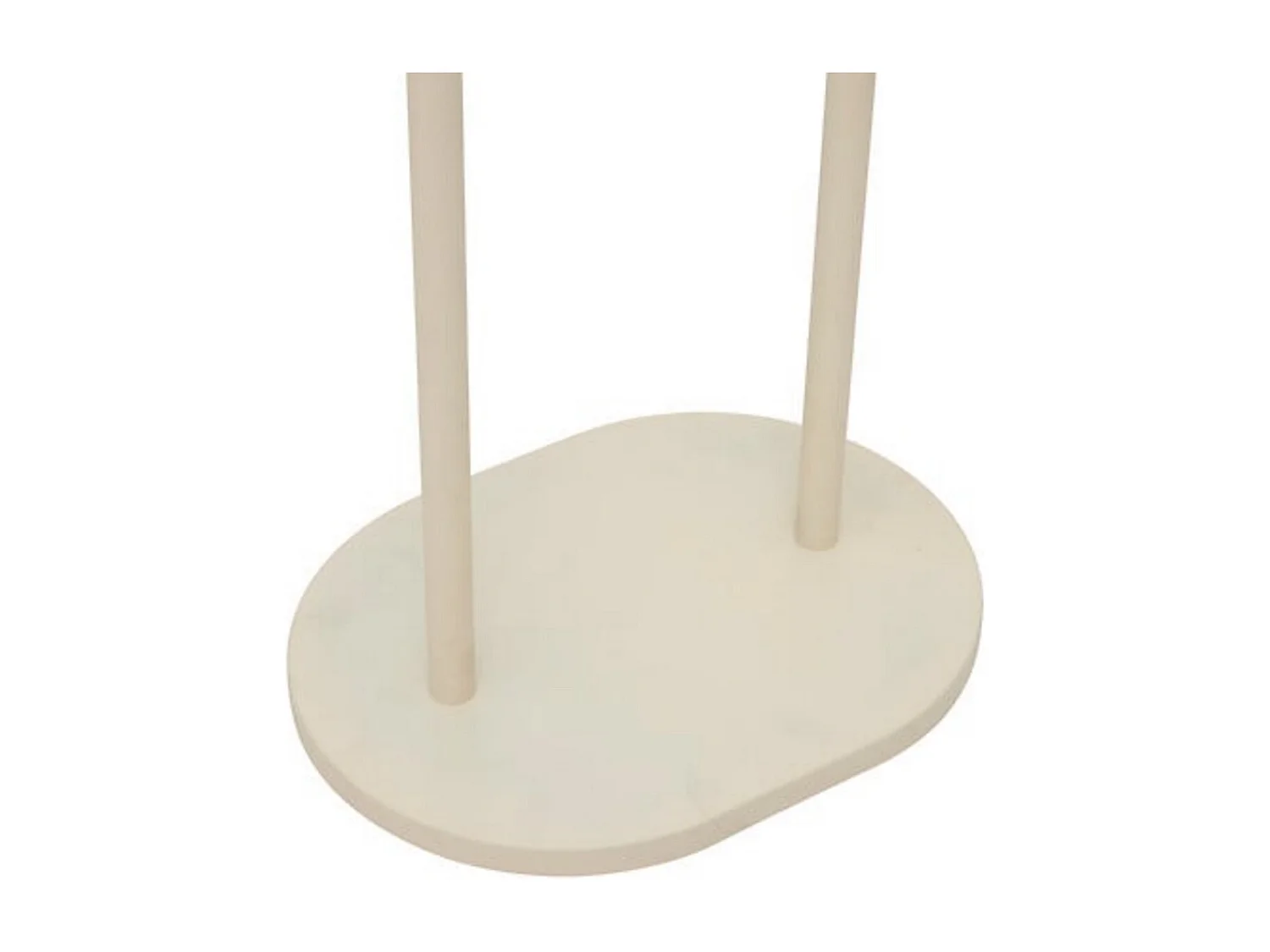 Porte manteaux avec 6 accroches coloris argile - Longueur 40 x Profondeur 30 x Hauteur 187,5 cm