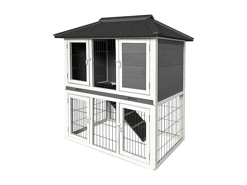 Home Deluxe Clapier à lapins TOCA - 115 x 115 cm