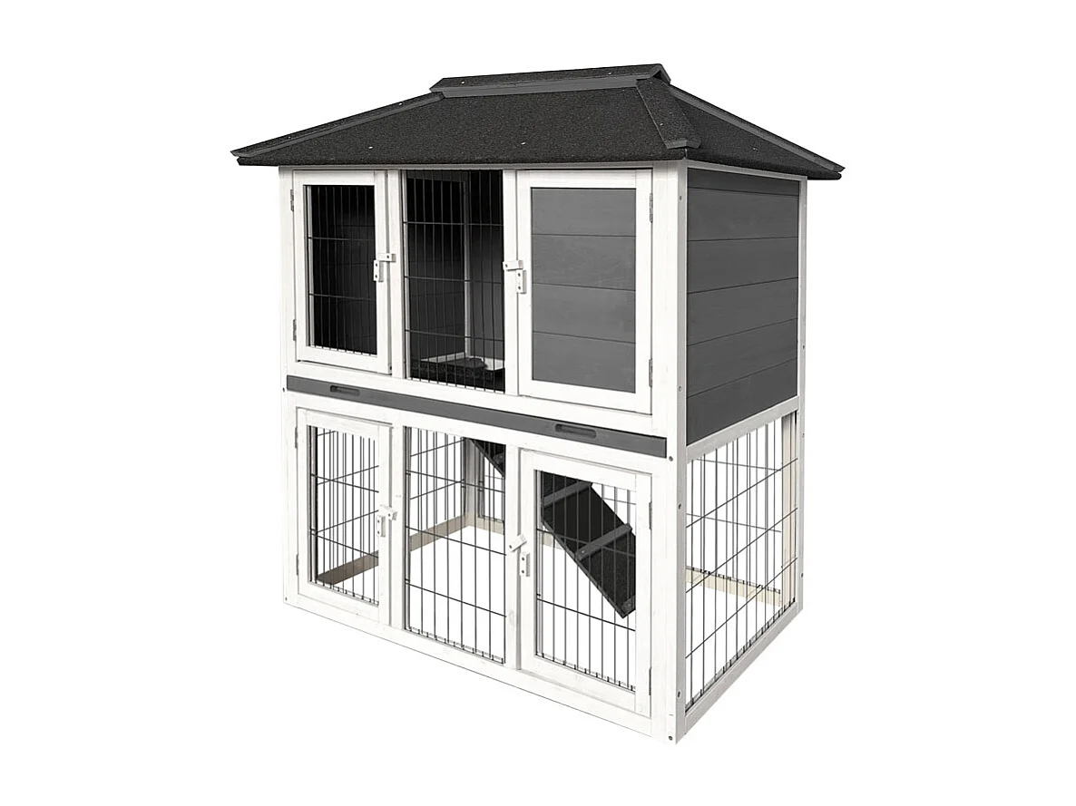 Home Deluxe Clapier à lapins TOCA - 115 x 115 cm