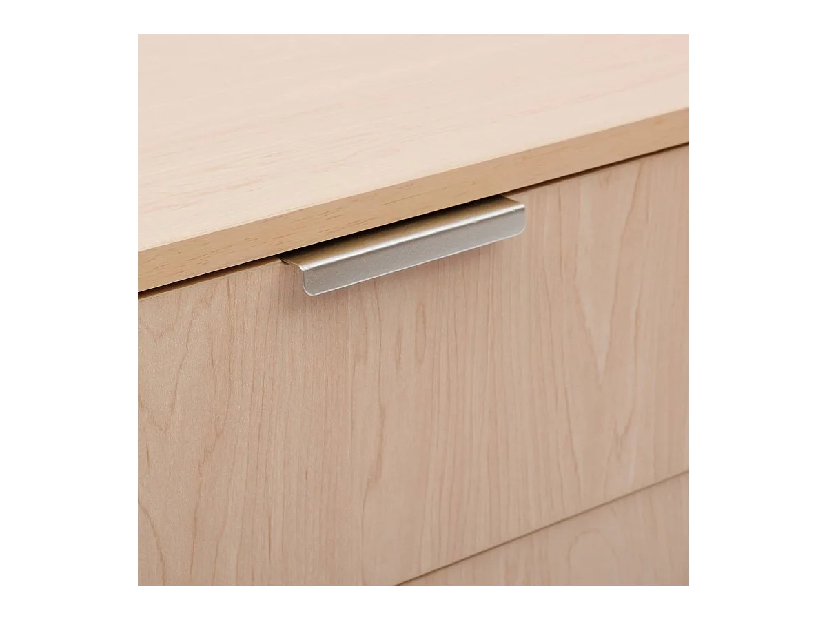 Meuble bas salle de bain, 1 porte et 1 tiroir effet bois clair - Longueur 45 x largeur 30 x Hauteur 80 cm