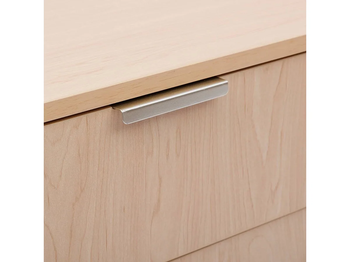 Meuble bas salle de bain, 1 porte et 1 tiroir effet bois clair - Longueur 45 x largeur 30 x Hauteur 80 cm