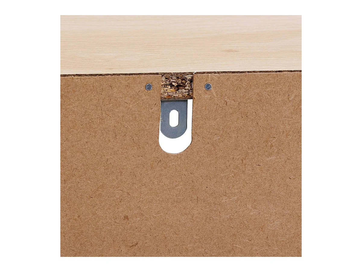 Meuble bas SDB, 1 porte coloris effet bois clair - Longueur 30 x largeur 30 x Hauteur 80 cm