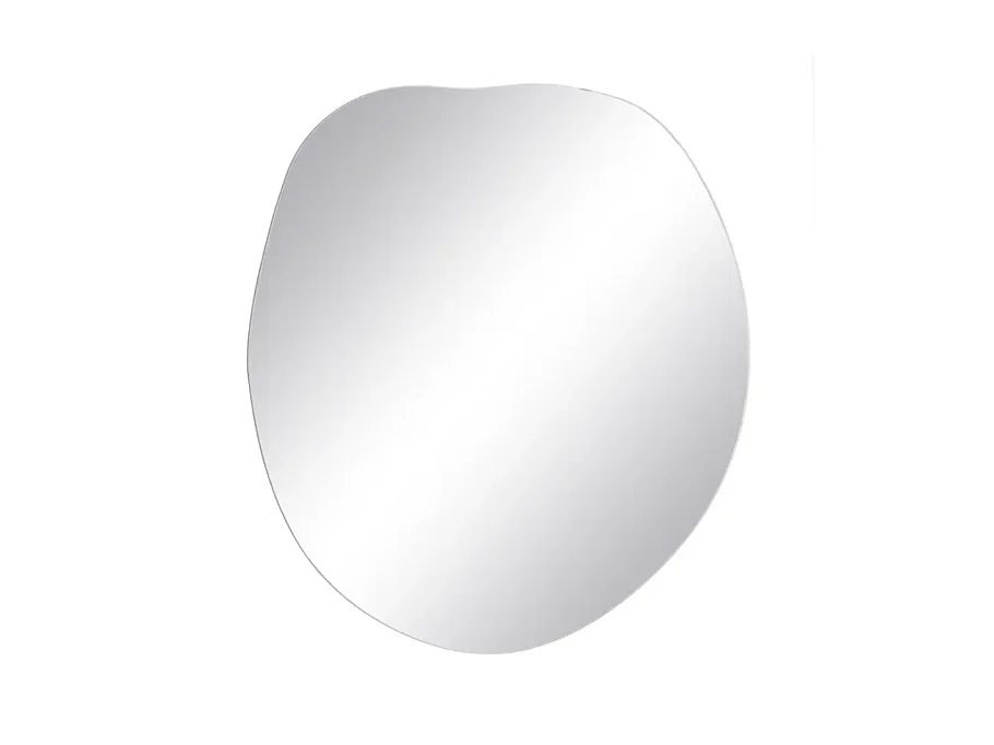 Miroir mural forme libre verre 60 cm fixation invisible design CINEA