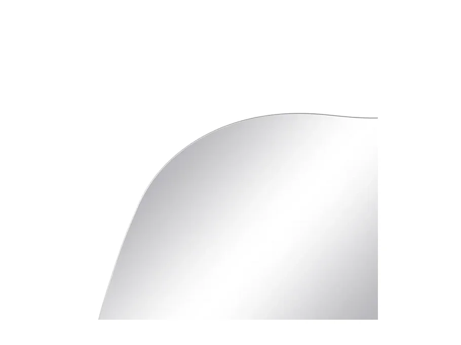 Miroir mural forme libre verre 60 cm fixation invisible design CINEA