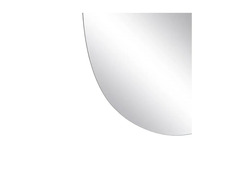 Miroir mural forme libre verre 60 cm fixation invisible design CINEA