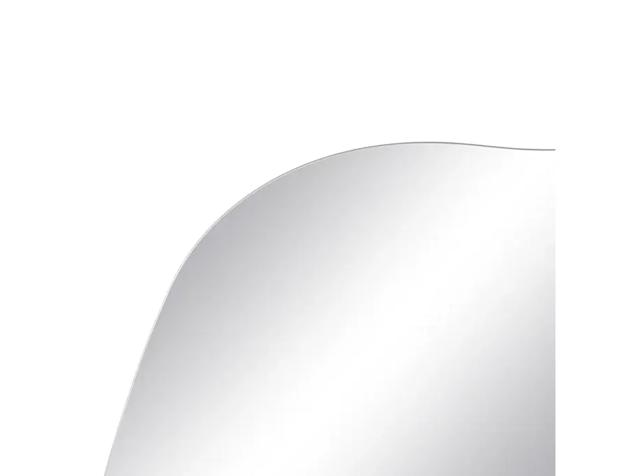 Miroir mural forme libre verre 60 cm fixation invisible design CINEA