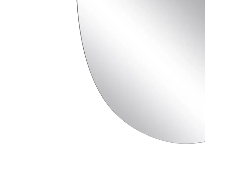 Miroir mural forme libre verre 60 cm fixation invisible design CINEA