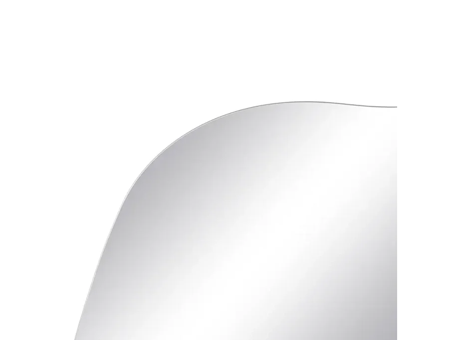 Miroir mural forme libre verre 60 cm fixation invisible design CINEA