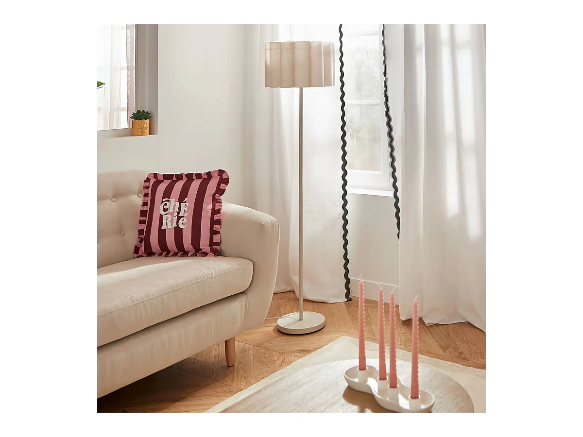 Lampadaire droit , Abat-jour sur pied - Diamètre 37 x Hauteur 150 cm