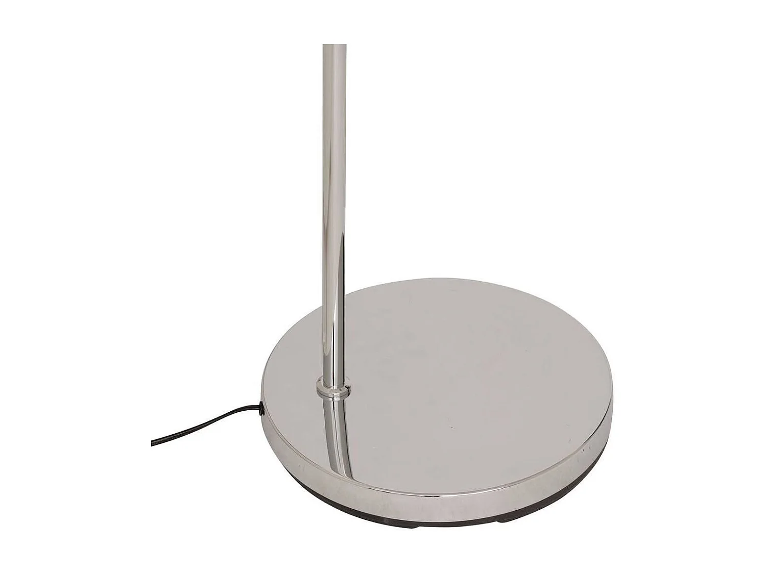 Lampadaire arc orientable, abat-jour sur pied en acier chromé - Longueur 70,5 x largeur 29 x Hauteur 177 cm