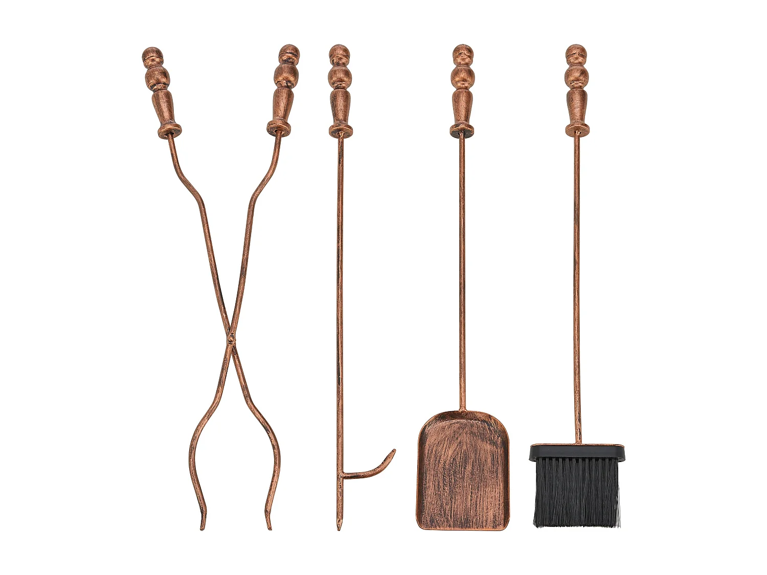 Serviteur de cheminée dovre bronze 17.5 x 17.5 x 80 cm 03_0006314