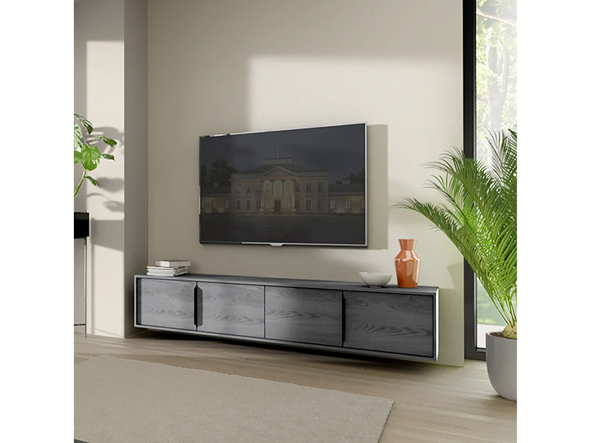 4-deurs TV-wandmeubel 200 cm Boris Grey