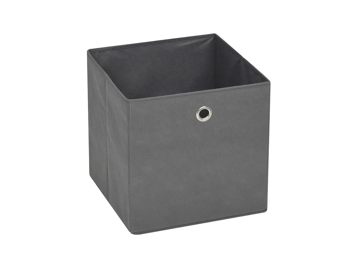 Boîte de rangement 10 pcs Tissu non tissé 32x32x32 cm Gris