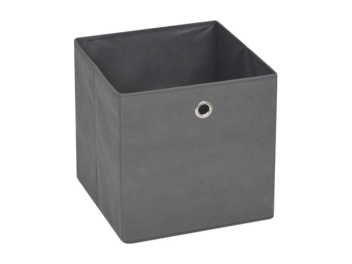Aufbewahrungsboxen 10 Stk. Vliesstoff 32 x 32 x 32 cm Grau