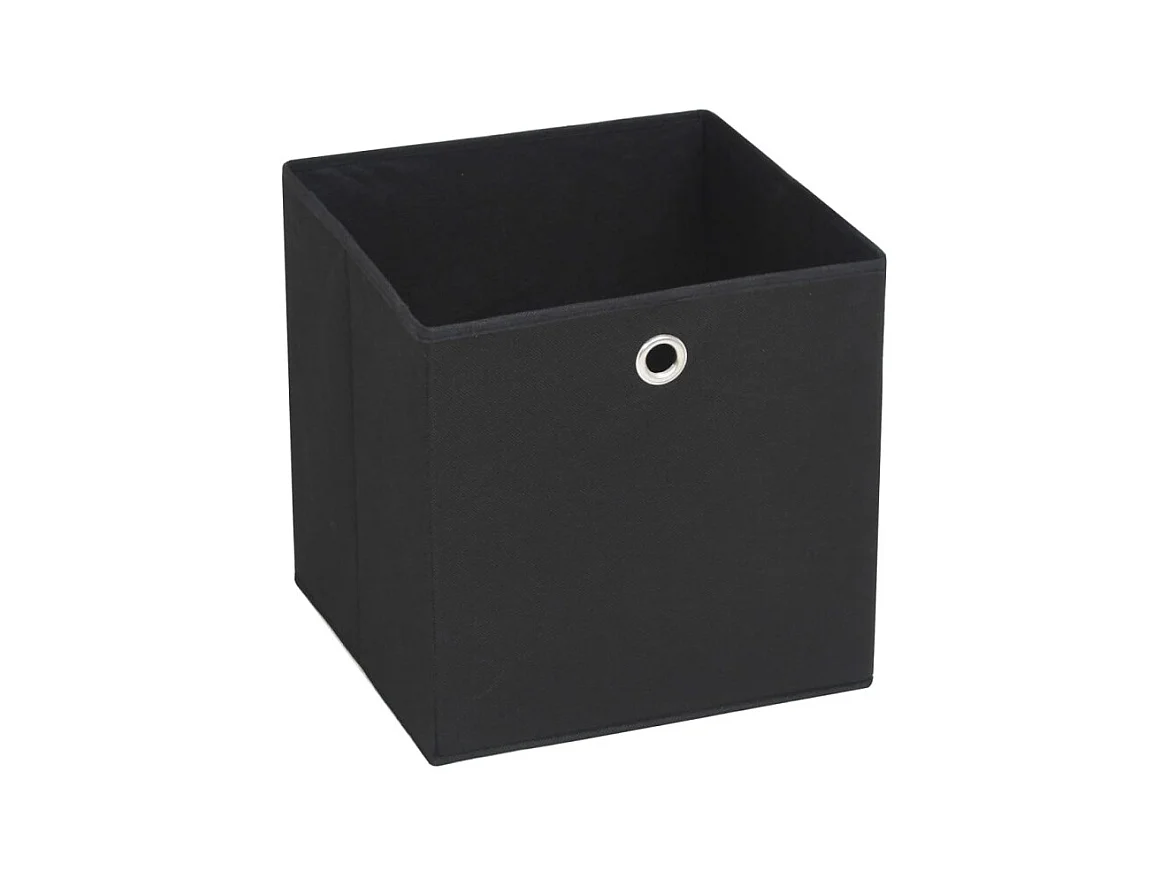Boîte de rangement 10 pcs Tissu non tissé 32x32x32 cm Noir