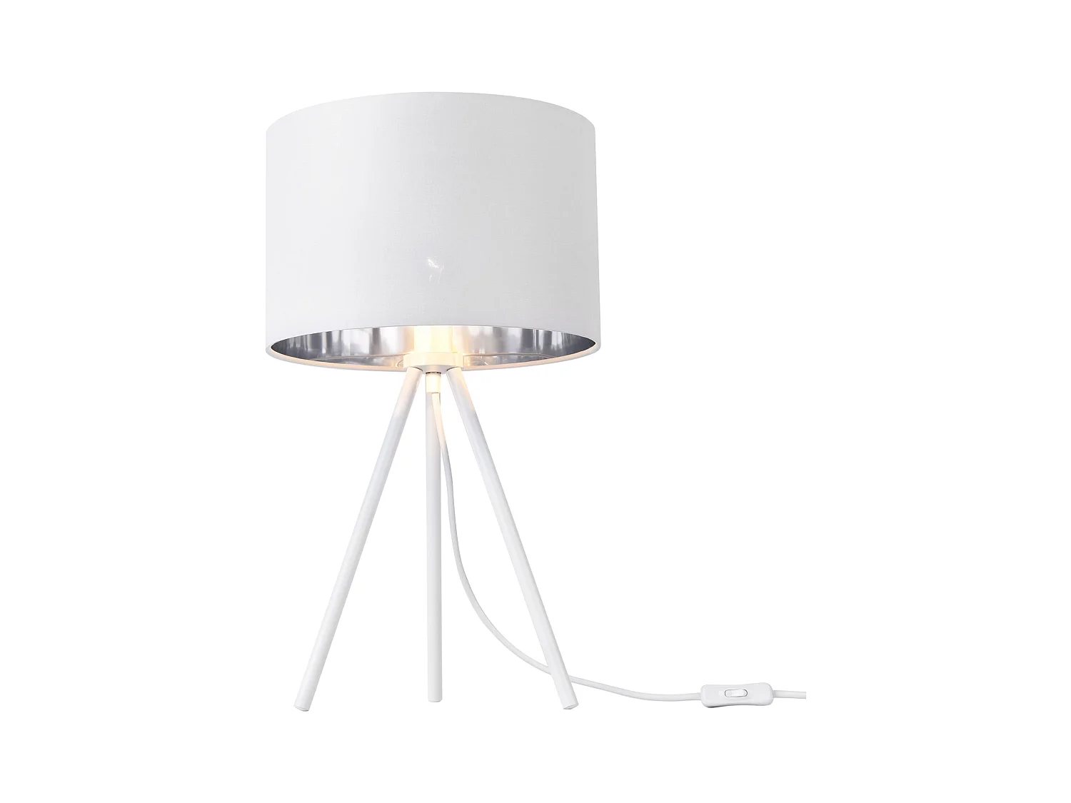 Lampe de bureau chevet métal blanche 30 x 30 x 51 cm 03_0005276