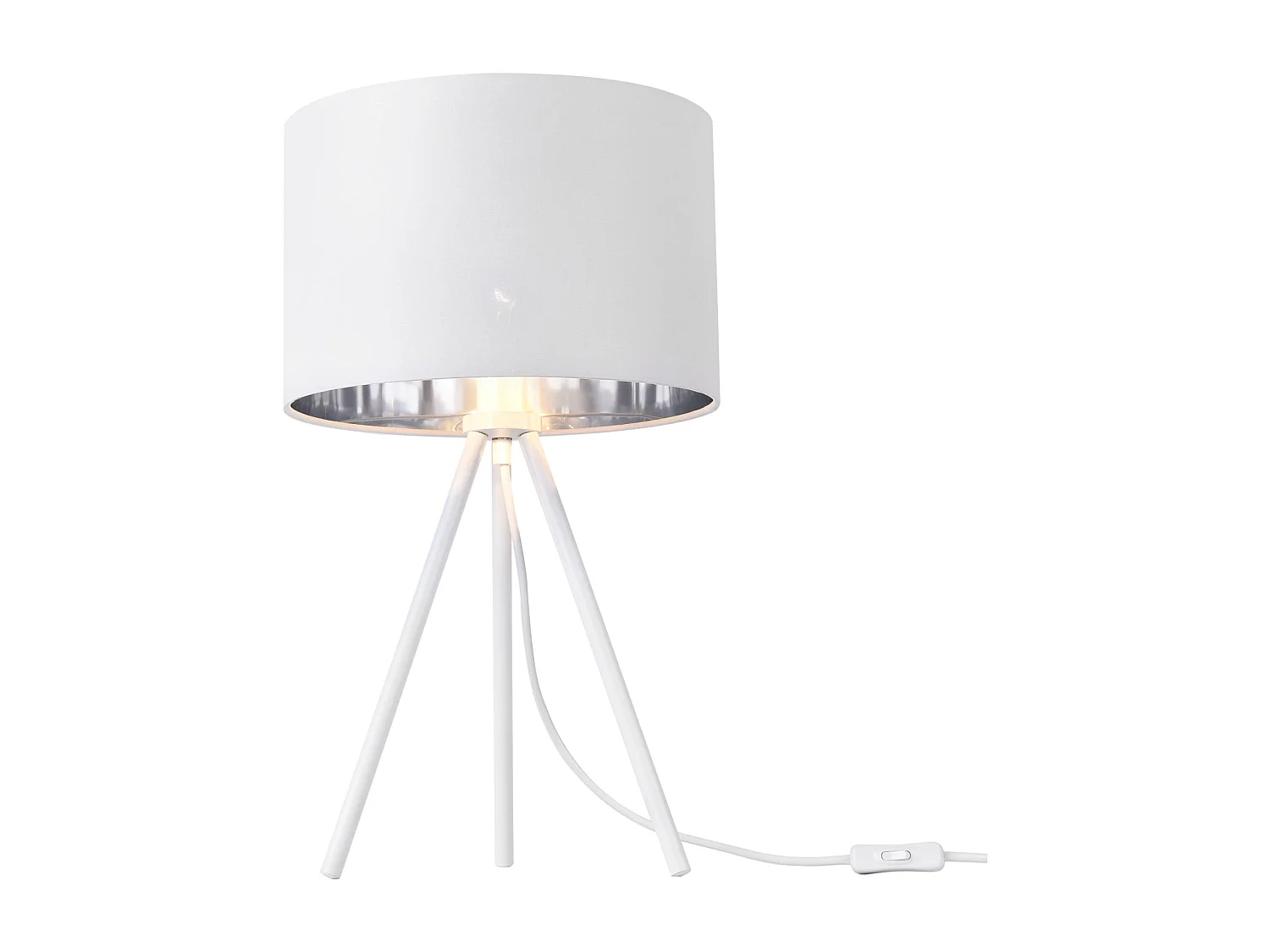 Lampe de bureau chevet métal blanche 30 x 30 x 51 cm 03_0005276