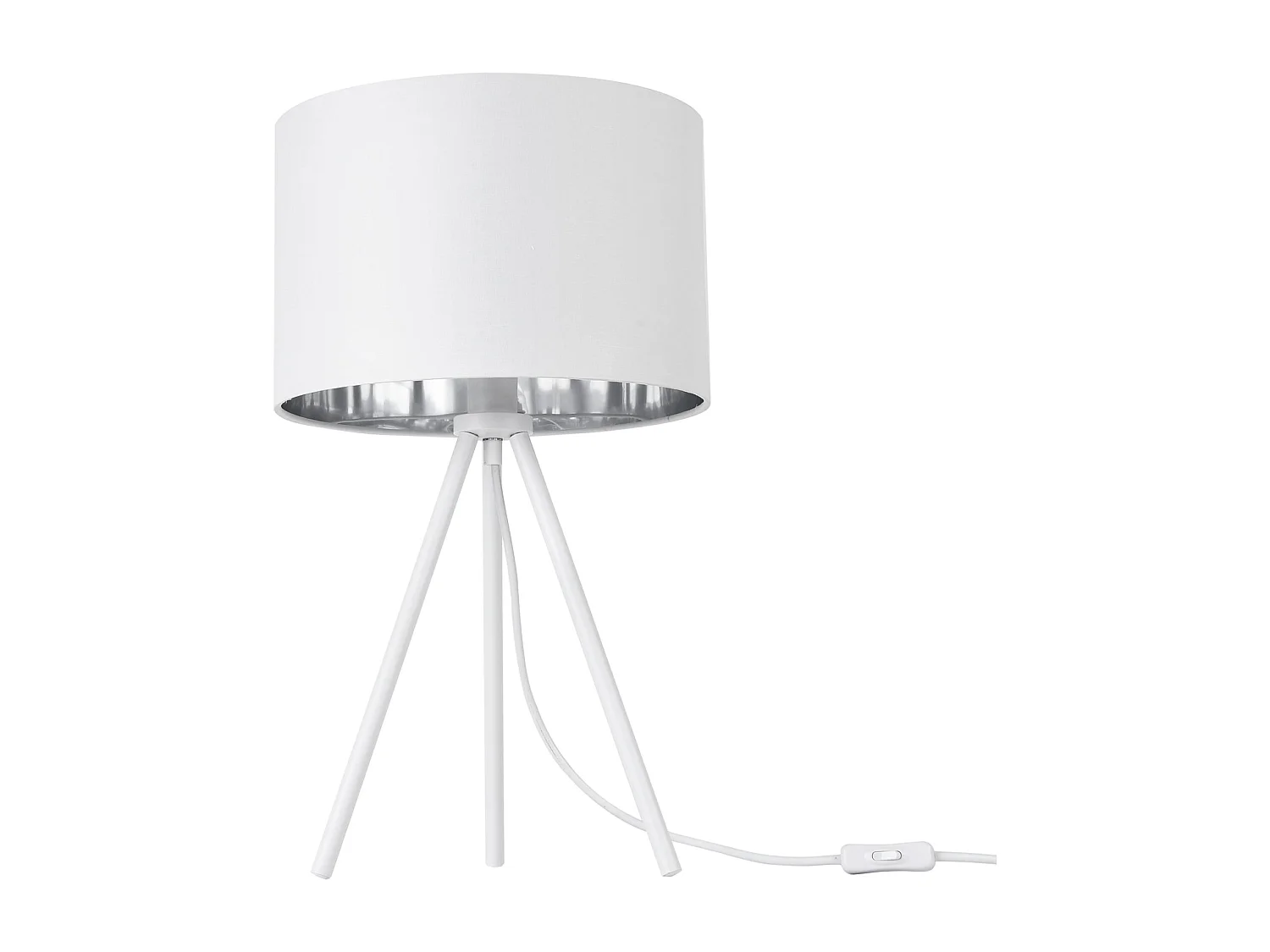 Lampe de bureau chevet métal blanche 30 x 30 x 51 cm 03_0005276