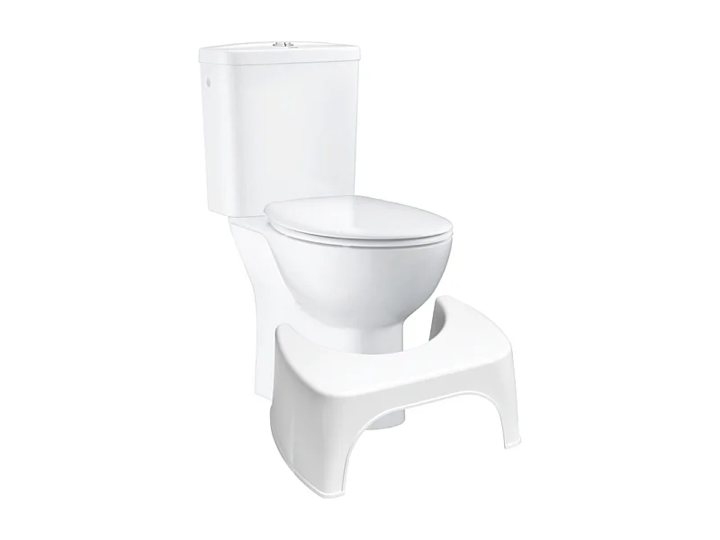 PACK WC à poser GROHE Bau Ceramic + Tabouret physiologique plastique Blanc