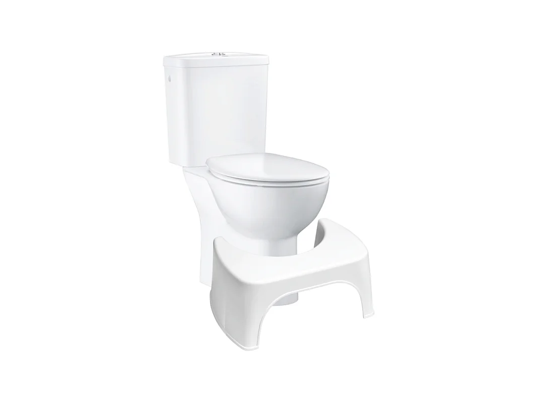 PACK WC à poser GROHE Bau Ceramic + Tabouret physiologique plastique Blanc