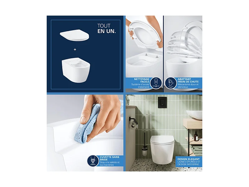 GROHE Pack WC suspendu Euro Ceramic